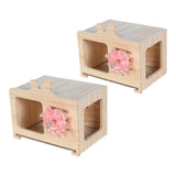 Maxbell Bird Nest Box Creative Hanging Decorative Bird House for Budgie Canary Finch S
