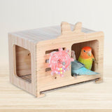 Maxbell Bird Nest Box Creative Hanging Decorative Bird House for Budgie Canary Finch L