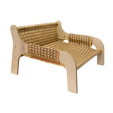 Maxbell Cat Sofa Bed Lying Stylish Playing Sleeping Bed for Indoor Cats Pet Supplies Rattan Woven