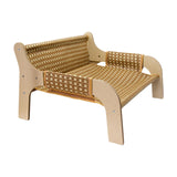 Maxbell Cat Sofa Bed Lying Stylish Playing Sleeping Bed for Indoor Cats Pet Supplies Rattan Woven