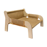 Maxbell Cat Sofa Bed Lying Stylish Playing Sleeping Bed for Indoor Cats Pet Supplies Rattan Woven