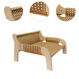 Maxbell Cat Sofa Bed Lying Stylish Playing Sleeping Bed for Indoor Cats Pet Supplies Rattan Woven