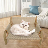 Maxbell Cat Sofa Bed Lying Stylish Playing Sleeping Bed for Indoor Cats Pet Supplies Linen Cloth
