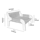 Maxbell Cat Sofa Bed Lying Stylish Playing Sleeping Bed for Indoor Cats Pet Supplies Polyester Large