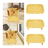 Maxbell Cat Litter Ramp Washable Litter Box Step for Indoor Cats Living Room Kittens Small