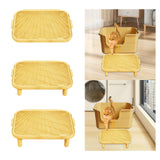 Maxbell Cat Litter Ramp Washable Litter Box Step for Indoor Cats Living Room Kittens Small