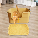 Maxbell Cat Litter Ramp Washable Litter Box Step for Indoor Cats Living Room Kittens Small