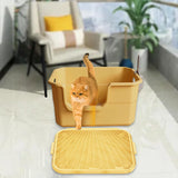 Maxbell Cat Litter Ramp Washable Litter Box Step for Indoor Cats Living Room Kittens Small