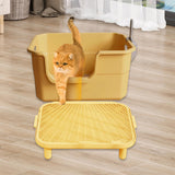 Maxbell Cat Litter Ramp Washable Litter Box Step for Indoor Cats Living Room Kittens Medium