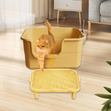 Maxbell Cat Litter Ramp Washable Litter Box Step for Indoor Cats Living Room Kittens Large