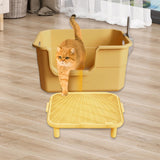 Maxbell Cat Litter Ramp Washable Litter Box Step for Indoor Cats Living Room Kittens Large