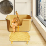 Maxbell Cat Litter Ramp Washable Litter Box Step for Indoor Cats Living Room Kittens Large