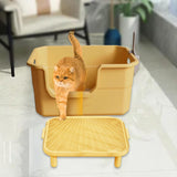 Maxbell Cat Litter Ramp Washable Litter Box Step for Indoor Cats Living Room Kittens Large