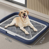 Maxbell Dog Potty Training Toilet Portable Puppy Pad Holder for Dormitory Home Bunny Navy Blue