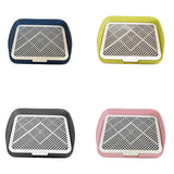 Maxbell Dog Potty Training Toilet Portable Puppy Pad Holder for Dormitory Home Bunny Navy Blue