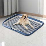 Maxbell Dog Potty Training Toilet Portable Puppy Pad Holder for Dormitory Home Bunny Navy Blue