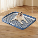 Maxbell Dog Potty Training Toilet Portable Puppy Pad Holder for Dormitory Home Bunny Navy Blue