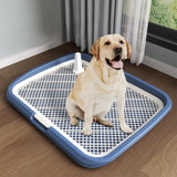 Maxbell Dog Potty Training Toilet Portable Puppy Pad Holder for Dormitory Home Bunny Navy Blue