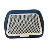 Maxbell Dog Potty Training Toilet Portable Puppy Pad Holder for Dormitory Home Bunny Navy Blue
