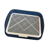 Maxbell Dog Potty Training Toilet Portable Puppy Pad Holder for Dormitory Home Bunny Navy Blue