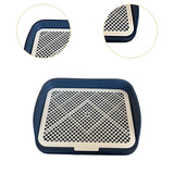 Maxbell Dog Potty Training Toilet Portable Puppy Pad Holder for Dormitory Home Bunny Navy Blue