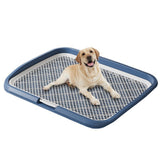 Maxbell Dog Potty Training Toilet Portable Puppy Pad Holder for Dormitory Home Bunny Navy Blue