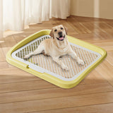 Maxbell Dog Potty Training Toilet Portable Puppy Pad Holder for Dormitory Home Bunny Yellow