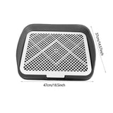 Maxbell Dog Potty Training Toilet Portable Puppy Pad Holder for Dormitory Home Bunny Gray