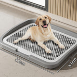 Maxbell Dog Potty Training Toilet Portable Puppy Pad Holder for Dormitory Home Bunny Gray