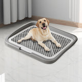 Maxbell Dog Potty Training Toilet Portable Puppy Pad Holder for Dormitory Home Bunny Gray