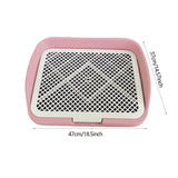Maxbell Dog Potty Training Toilet Portable Puppy Pad Holder for Dormitory Home Bunny Pink