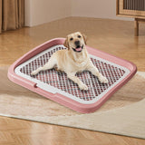 Maxbell Dog Potty Training Toilet Portable Puppy Pad Holder for Dormitory Home Bunny Pink