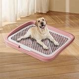 Maxbell Dog Potty Training Toilet Portable Puppy Pad Holder for Dormitory Home Bunny Pink