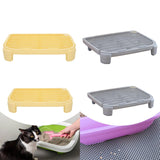 Maxbell Cat Litter Ramp Kitten Litter Catcher Mat for Pet Supply Bedroom Indoor Cats Yellow