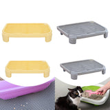 Maxbell Cat Litter Ramp Kitten Litter Catcher Mat for Pet Supply Bedroom Indoor Cats Yellow