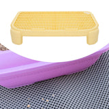 Maxbell Cat Litter Ramp Kitten Litter Catcher Mat for Pet Supply Bedroom Indoor Cats Yellow
