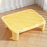 Maxbell Cat Litter Ramp Kitten Litter Catcher Mat for Pet Supply Bedroom Indoor Cats Yellow