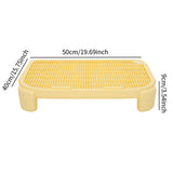 Maxbell Cat Litter Ramp Kitten Litter Catcher Mat for Pet Supply Bedroom Indoor Cats Yellow