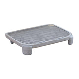 Maxbell Cat Litter Ramp Kitten Litter Catcher Mat for Pet Supply Bedroom Indoor Cats Gray