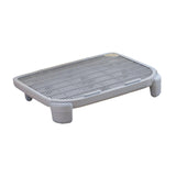 Maxbell Cat Litter Ramp Kitten Litter Catcher Mat for Pet Supply Bedroom Indoor Cats Gray