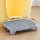 Maxbell Cat Litter Ramp Kitten Litter Catcher Mat for Pet Supply Bedroom Indoor Cats Gray