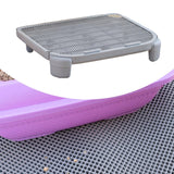 Maxbell Cat Litter Ramp Kitten Litter Catcher Mat for Pet Supply Bedroom Indoor Cats Gray