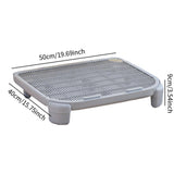 Maxbell Cat Litter Ramp Kitten Litter Catcher Mat for Pet Supply Bedroom Indoor Cats Gray