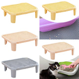 Maxbell Cat Litter Ramp Kitten Litter Box Footboard for Lavatory Indoor Cats Bedroom Yellow