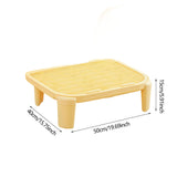 Maxbell Cat Litter Ramp Kitten Litter Box Footboard for Lavatory Indoor Cats Bedroom Yellow
