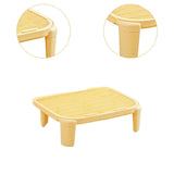 Maxbell Cat Litter Ramp Kitten Litter Box Footboard for Lavatory Indoor Cats Bedroom Yellow