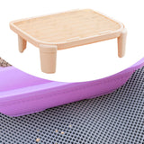 Maxbell Cat Litter Ramp Kitten Litter Box Footboard for Lavatory Indoor Cats Bedroom Coffee