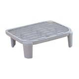 Maxbell Cat Litter Ramp Kitten Litter Box Footboard for Lavatory Indoor Cats Bedroom Gray