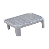 Maxbell Cat Litter Ramp Kitten Litter Box Footboard for Lavatory Indoor Cats Bedroom Gray