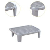Maxbell Cat Litter Ramp Kitten Litter Box Footboard for Lavatory Indoor Cats Bedroom Gray